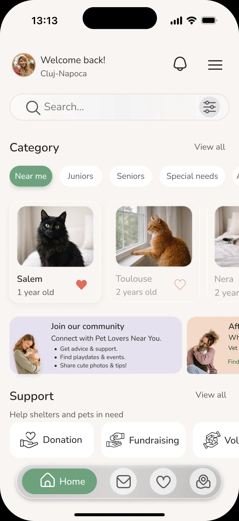ResQ home feed