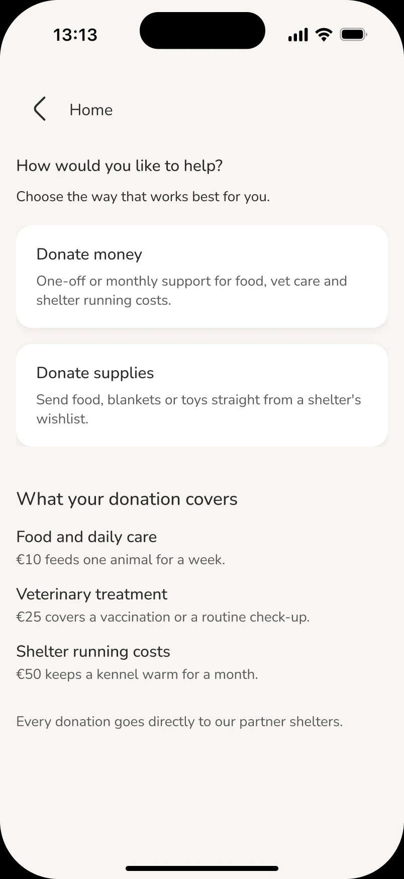 ResQ Donation — start